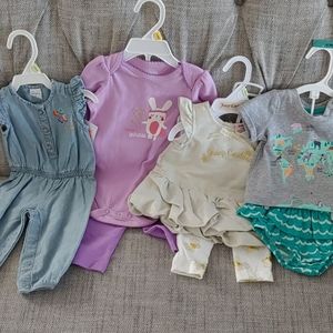 Bundle of baby girl clothes